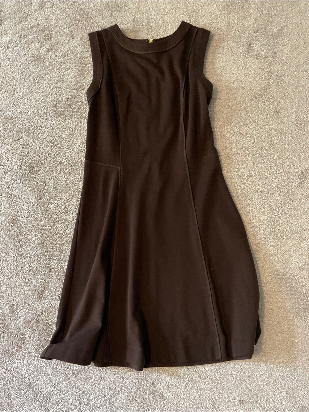 MICHAEL Michael Kors Dark Brown Sleeveless A-Line Dress